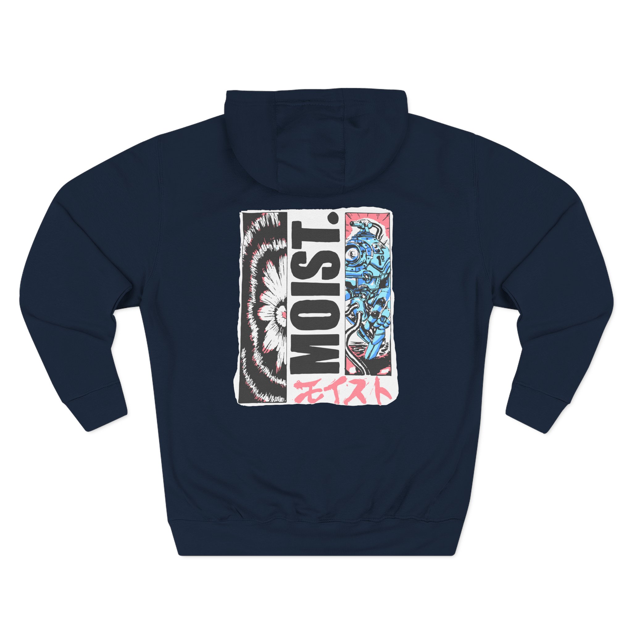 Moist Anime Three-Panel Fleece Hoodie
