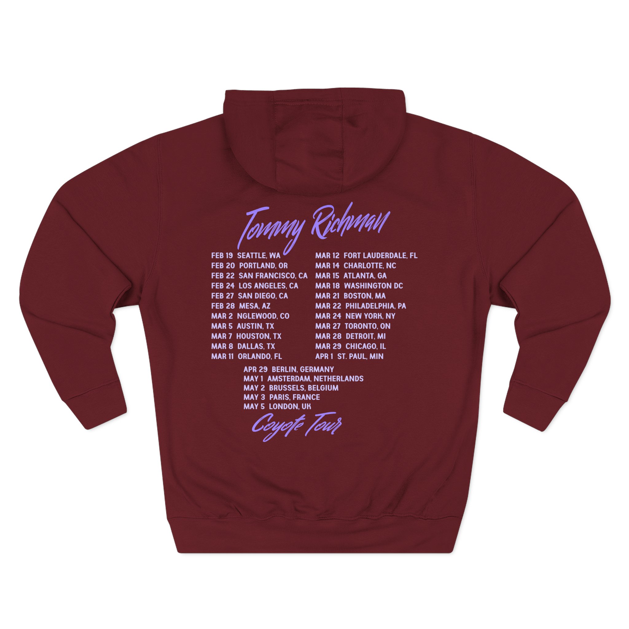 Tommy Richman Coyote Tour Three-Panel Fleece Hoodie