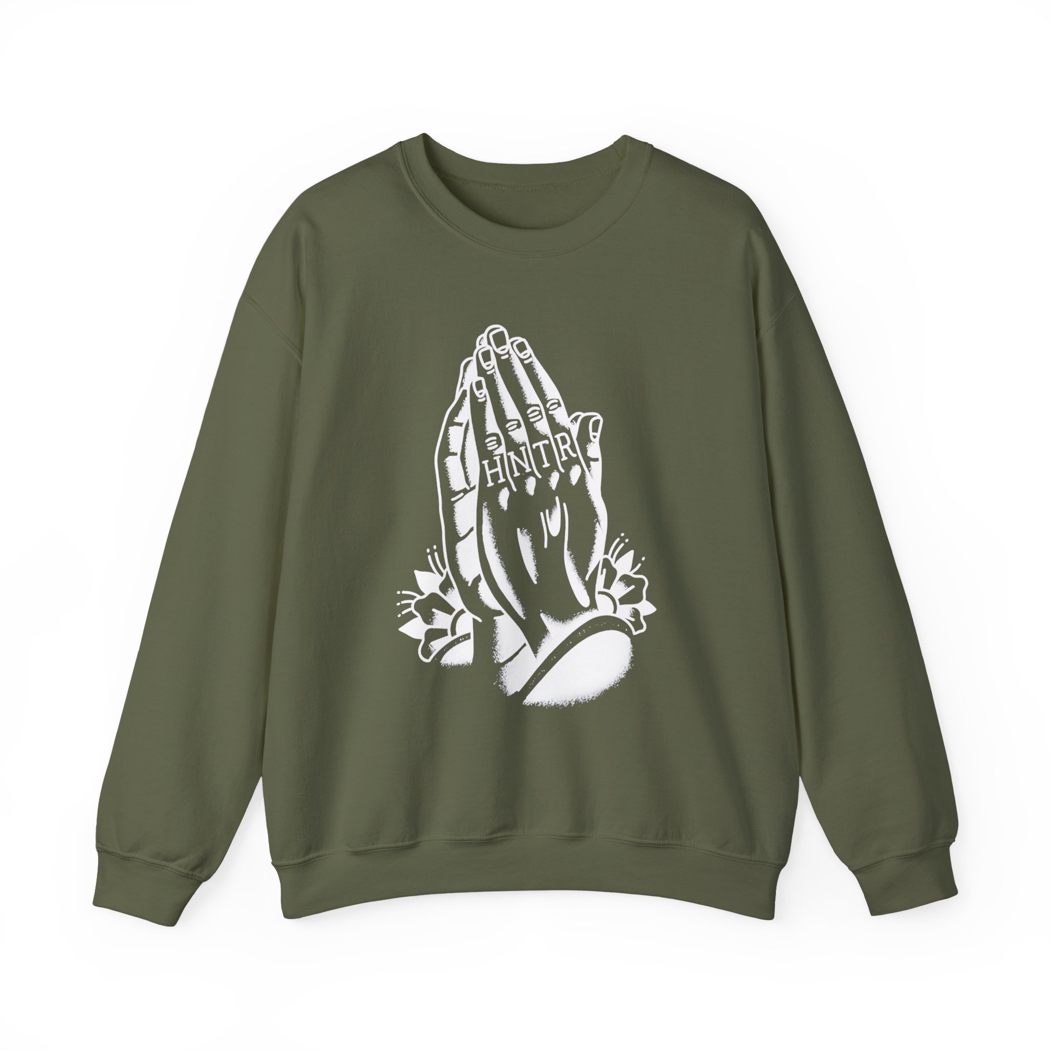 Demon Hunter  Praying Hands Unisex Heavy Blendâ„¢ Crewneck Sweatshirt