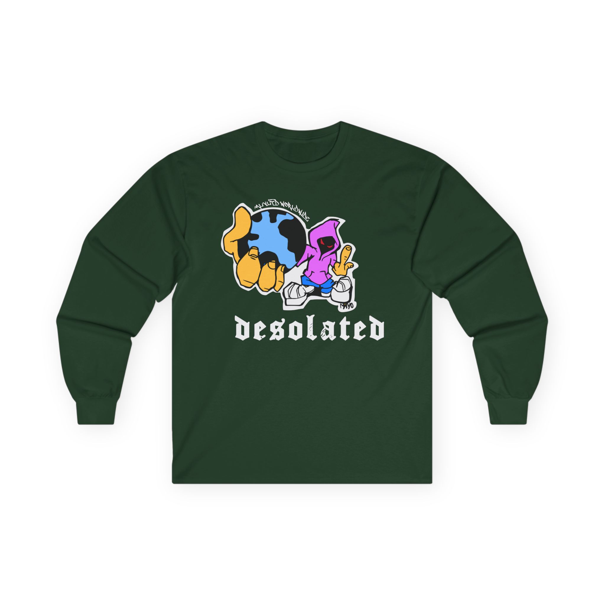 Desolated Globe Unisex Ultra Cotton Long Sleeve Tee