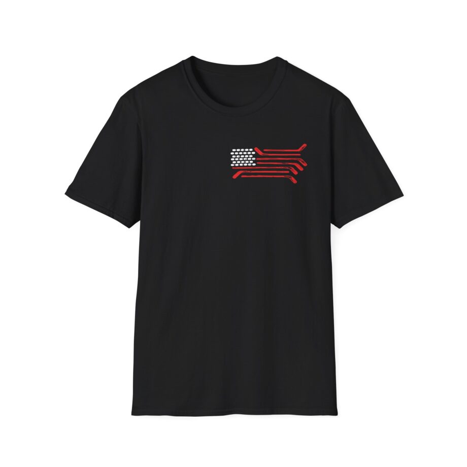 Spittin Chiclets Us Hockey Unisex Softstyle T-Shirt