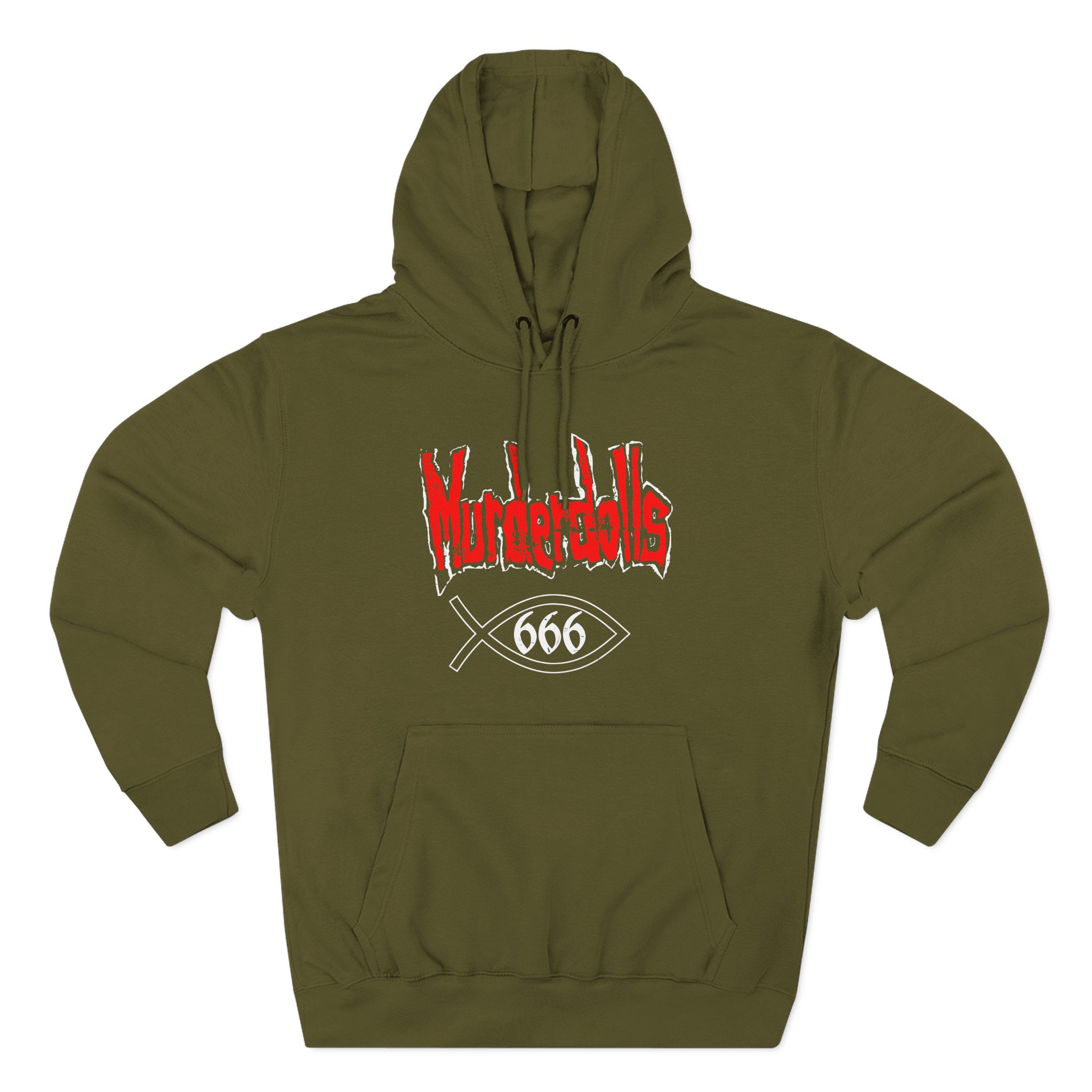 Vintage Early 00s Murderdolls Three-Panel Fleece Hoodie