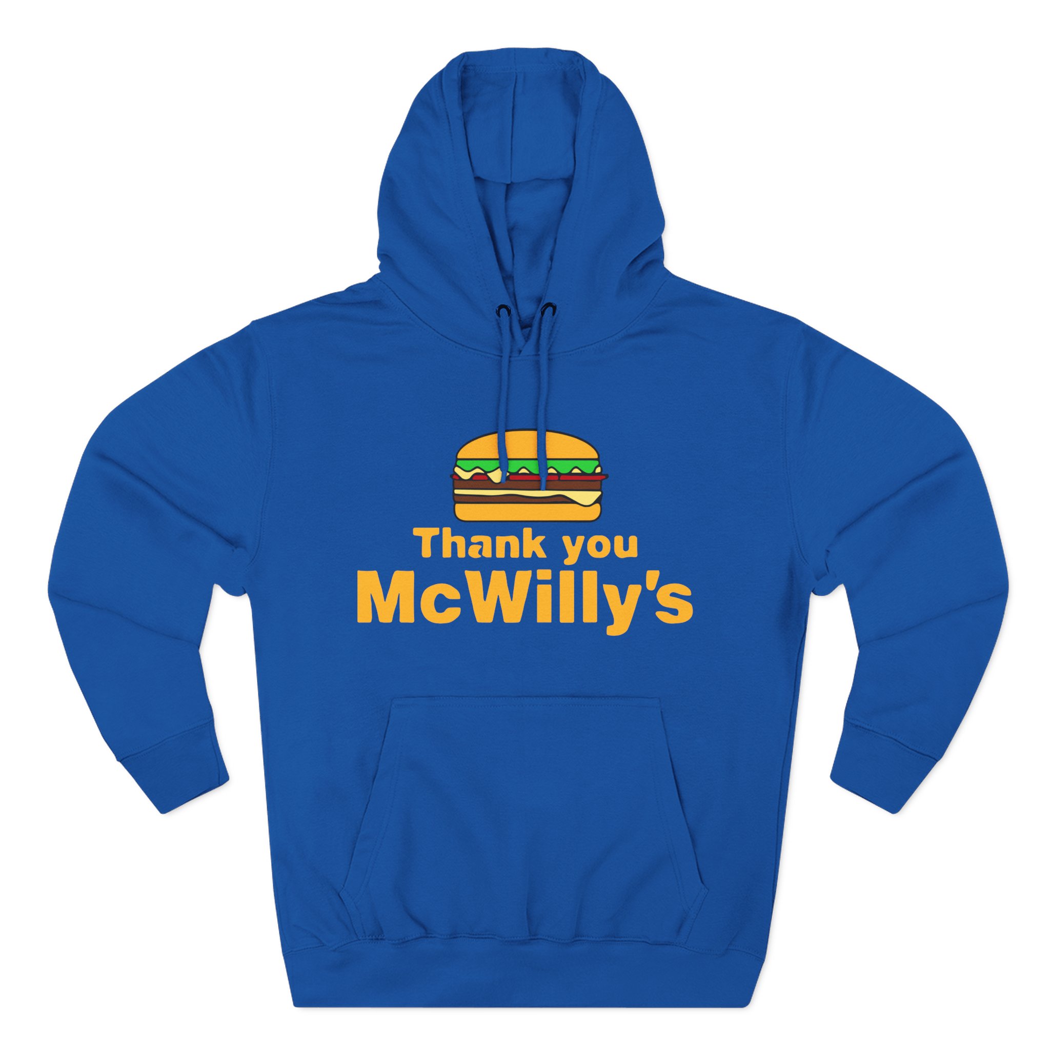 Softwilly Thank You Mcwilly's Three-Panel Fleece Hoodie