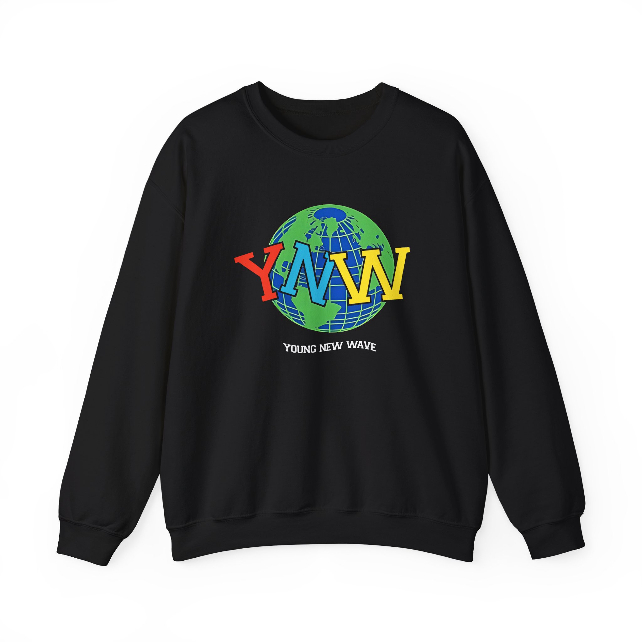 YNW Melly globe Unisex Heavy Blendâ„¢ Crewneck Sweatshirt