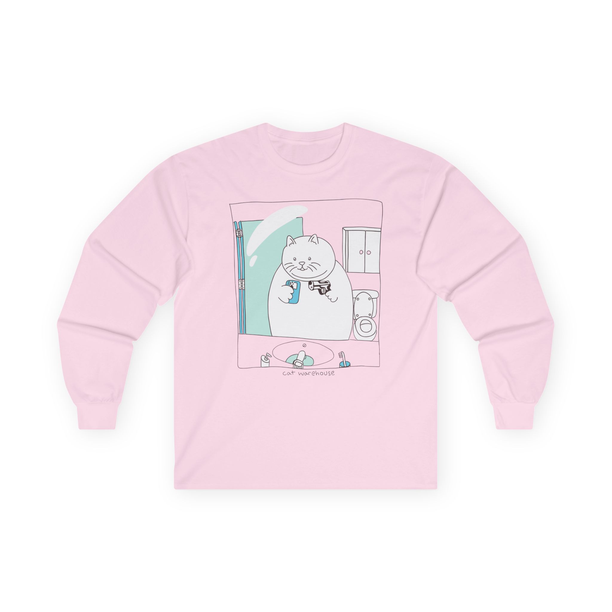 William Osman cat warehouse Unisex Ultra Cotton Long Sleeve Tee