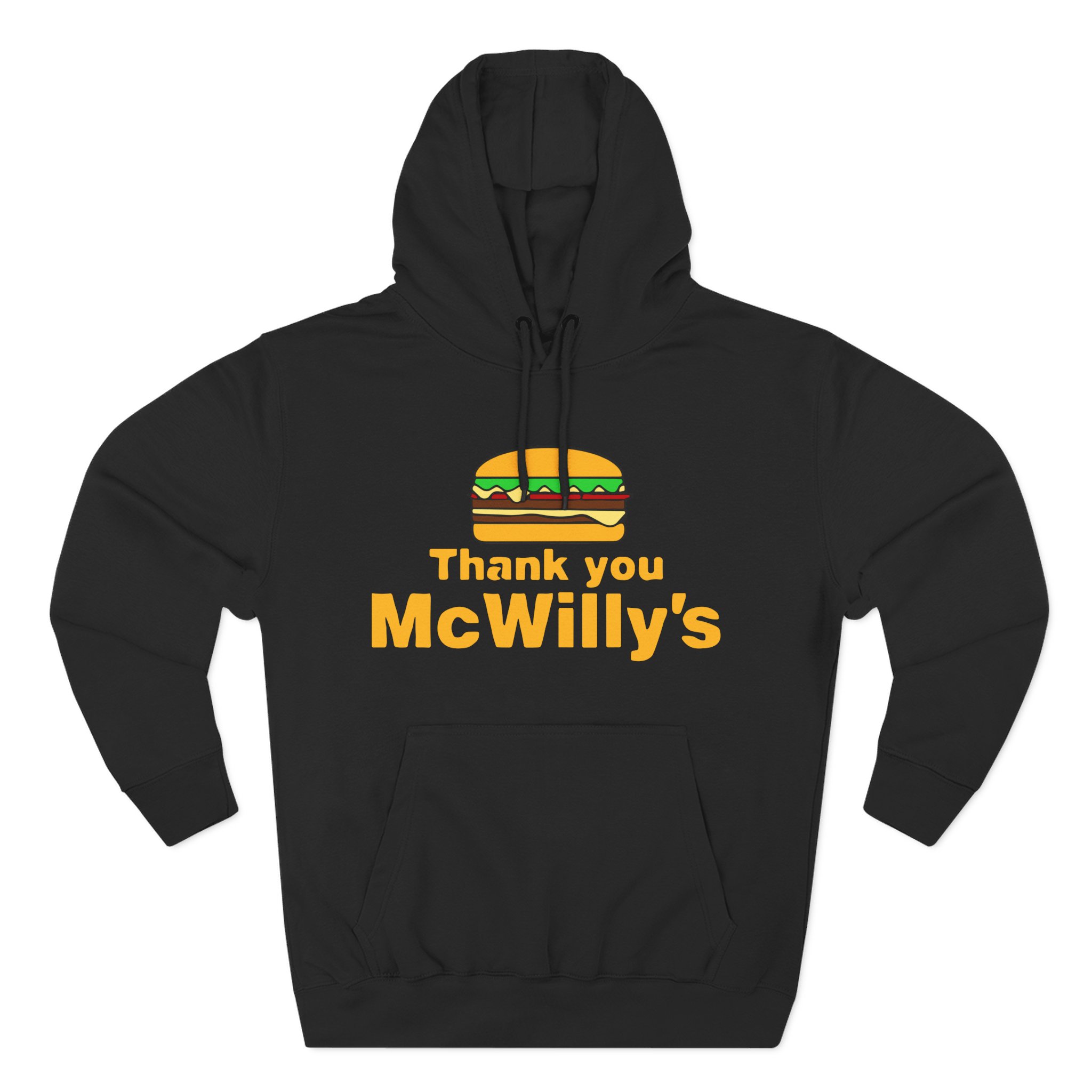 Softwilly Thank You Mcwilly's Three-Panel Fleece Hoodie