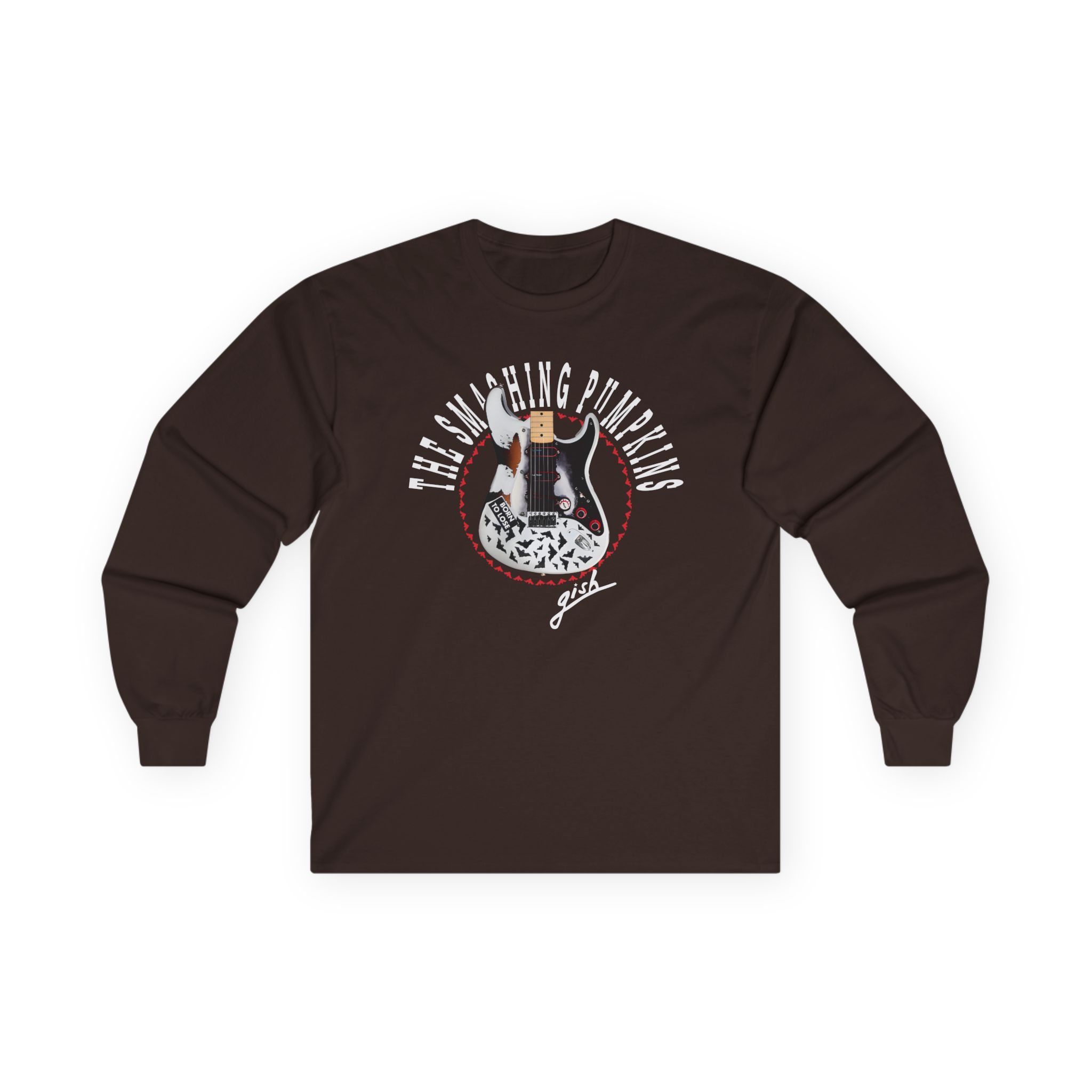 Billy Corgan Smashing Pumpkins Bat Strat Unisex Ultra Cotton Long Sleeve Tee