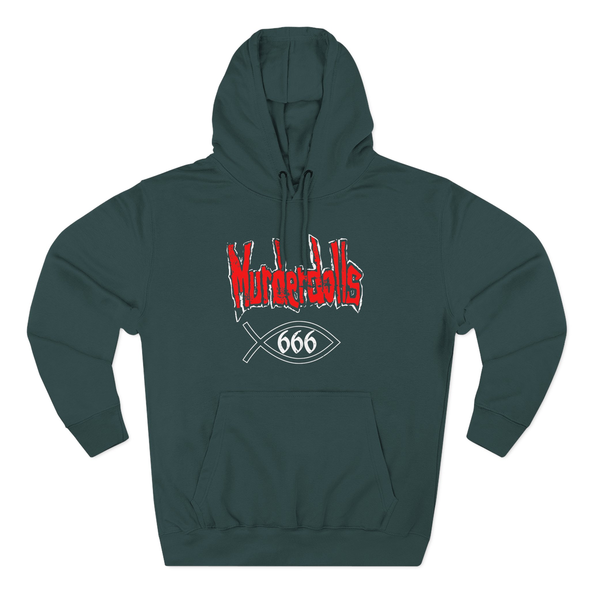 Vintage Early 00s Murderdolls Three-Panel Fleece Hoodie