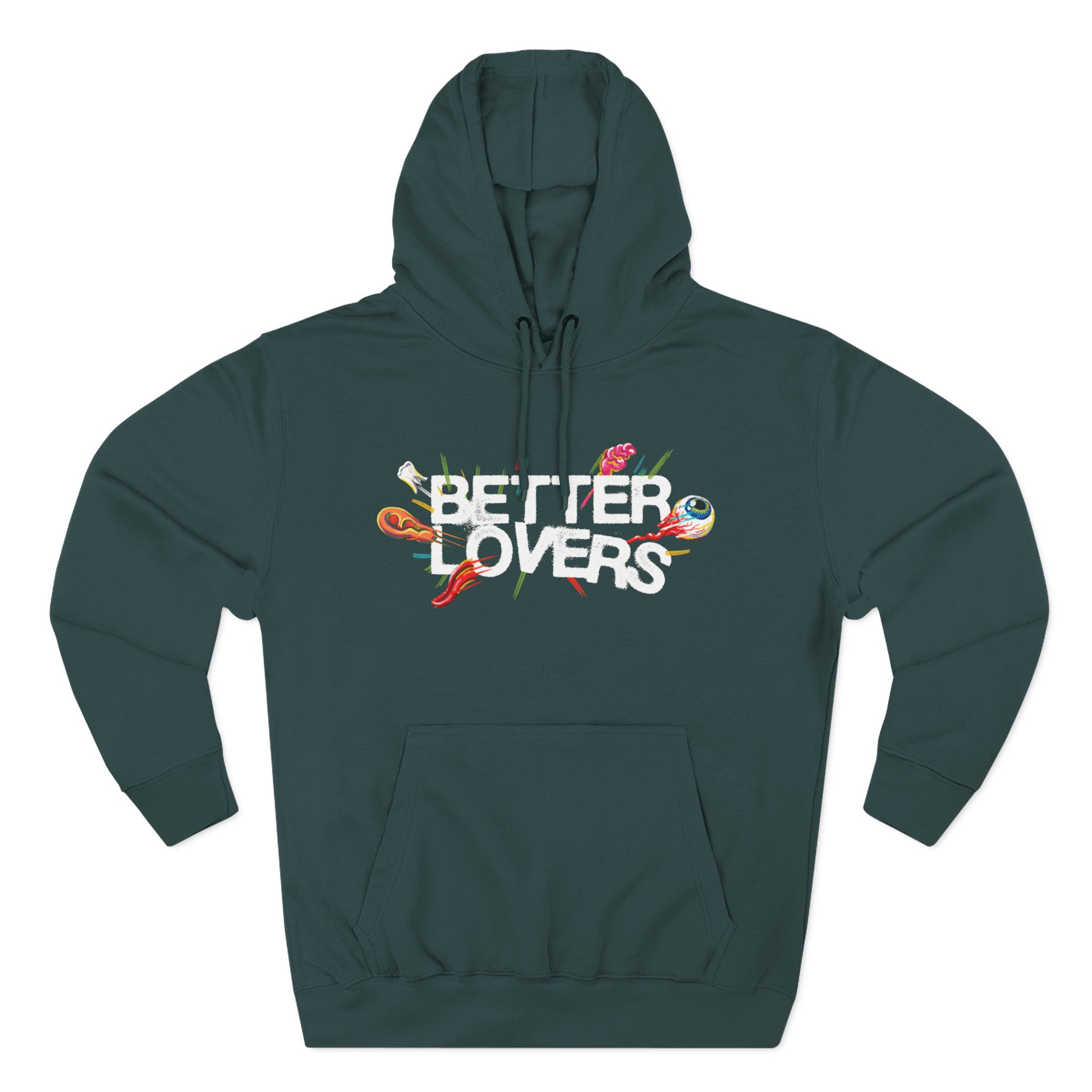 Better Lovers Highly Irresponsible Album Art Three-Panel Fleece Hoodie