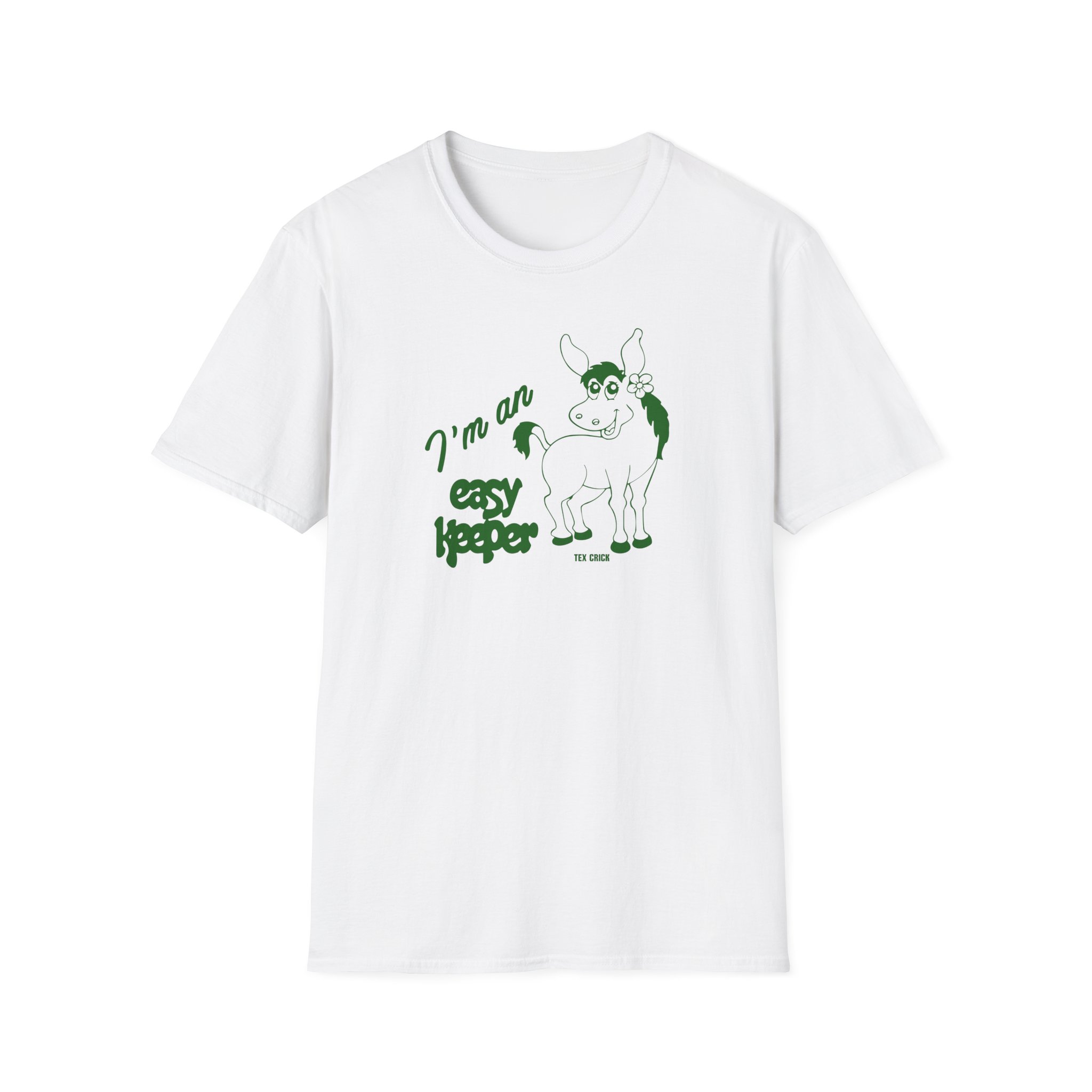 Mac Demarco Tex Crick Easy Keeper Ivory Mule Unisex Softstyle T-Shirt