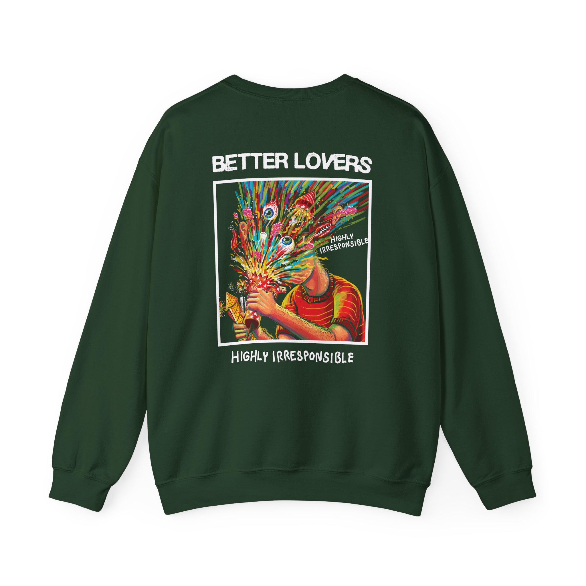 Better Lovers Highly Irresponsible Album Art Unisex Heavy Blendâ„¢ Crewneck Sweatshirt