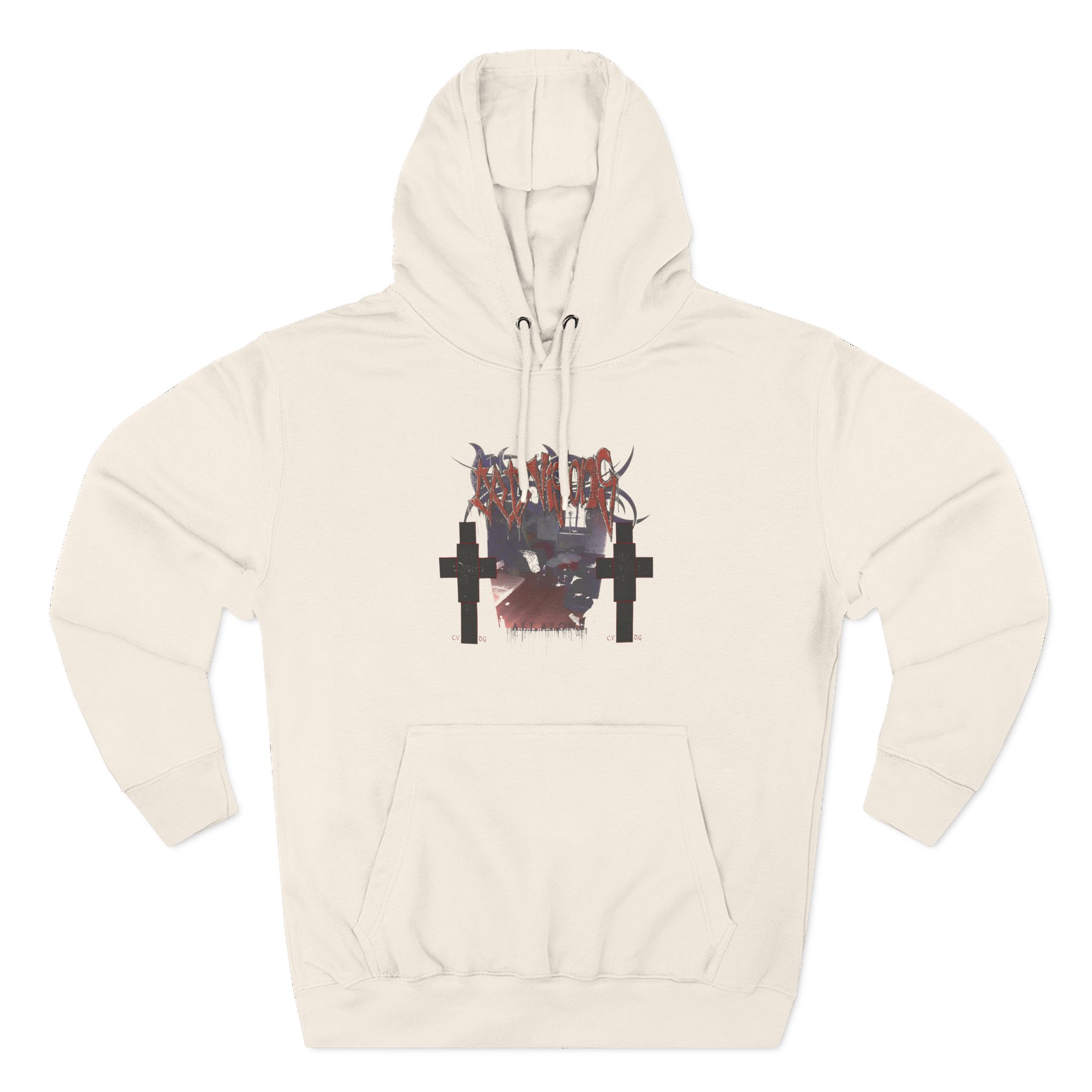 Bladee Cold Visions 32 Three-Panel Fleece Hoodie