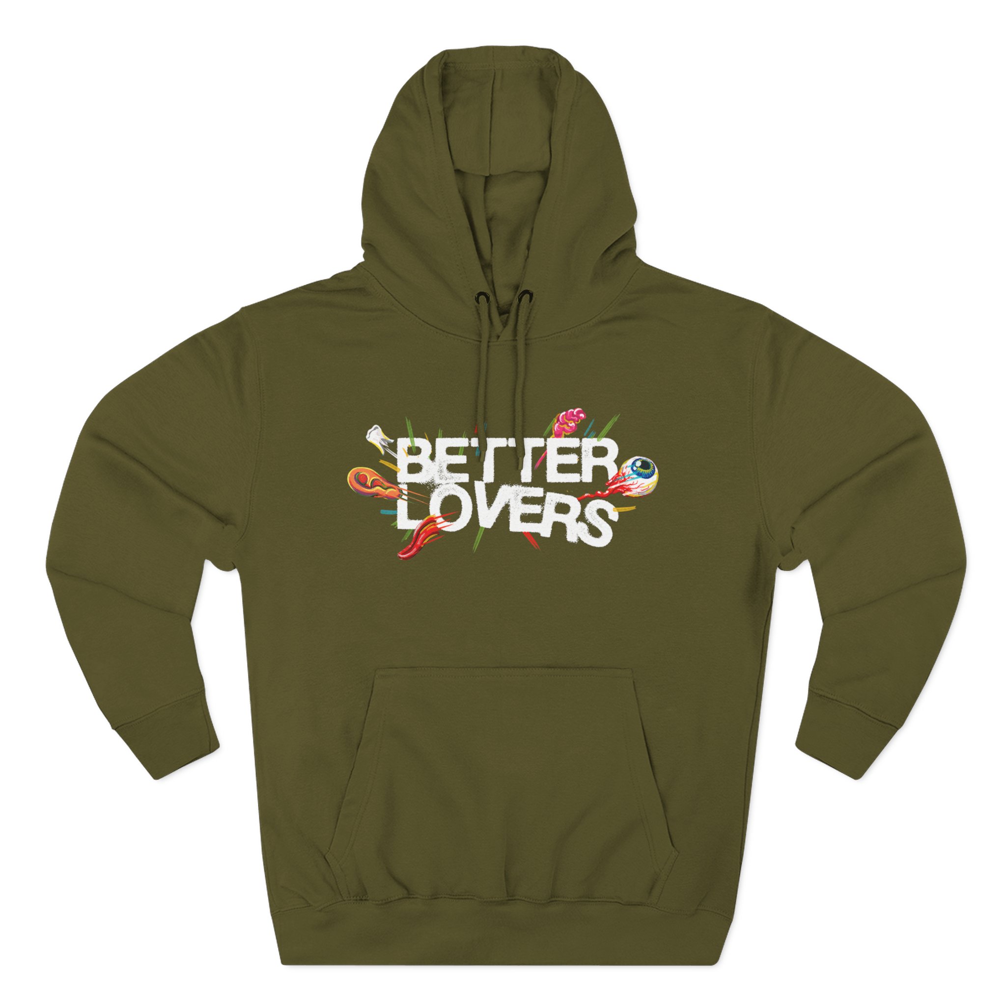 Better Lovers Highly Irresponsible Album Art Three-Panel Fleece Hoodie