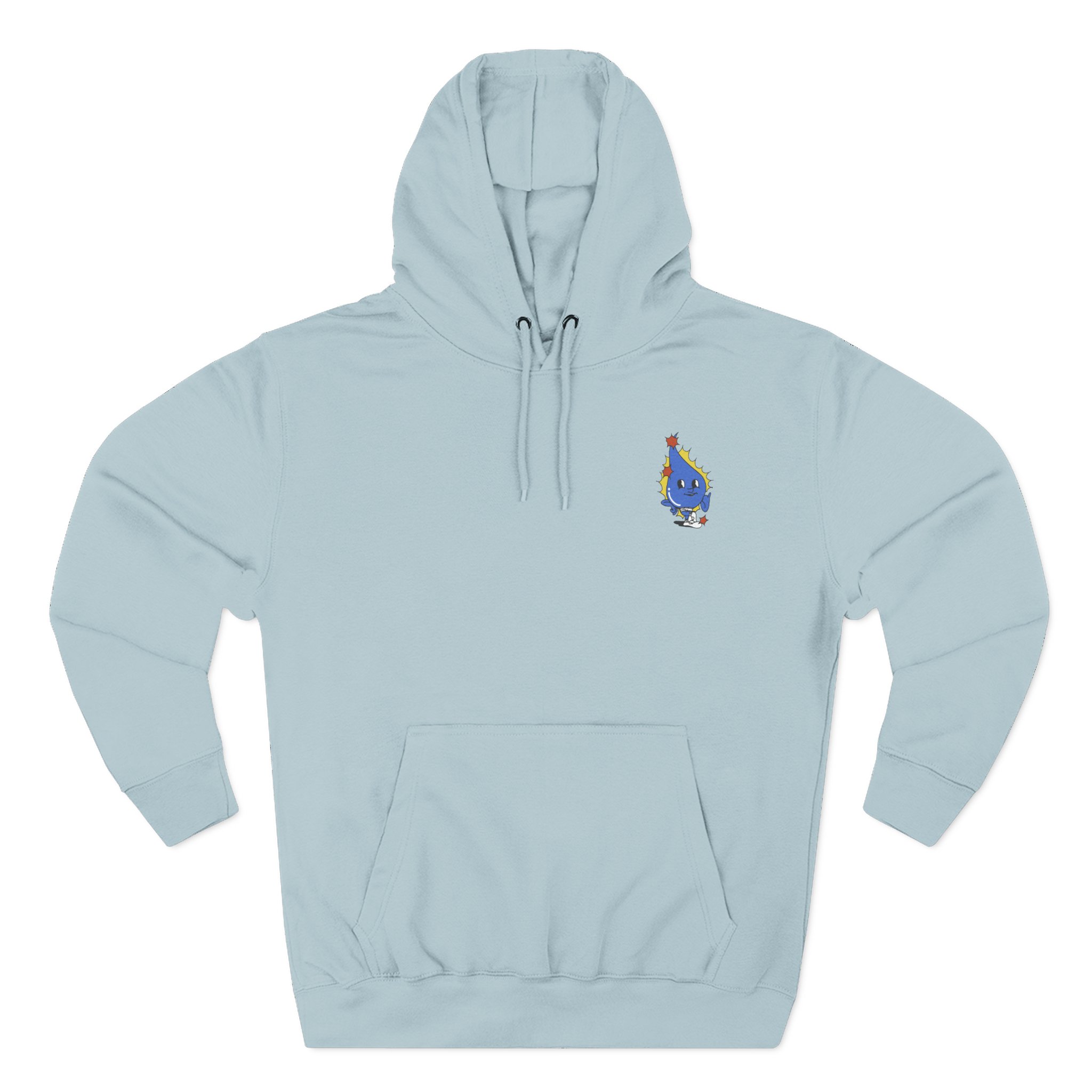 Moist Retro Three-Panel Fleece Hoodie