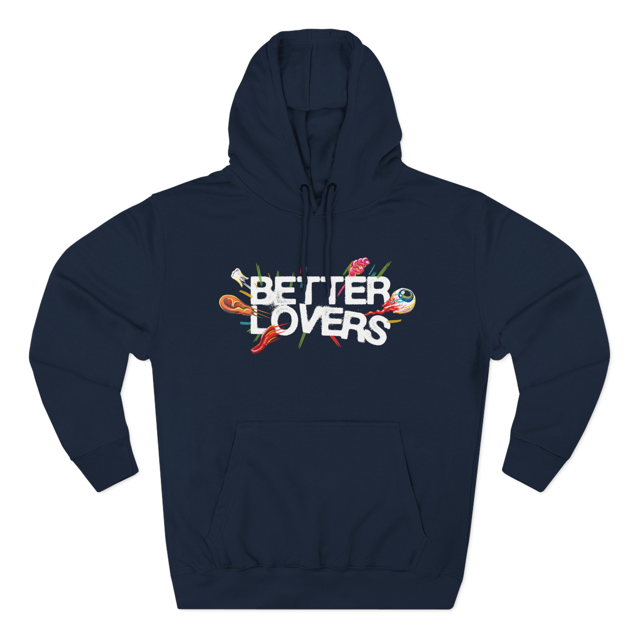 Better Lovers Highly Irresponsible Album Art Three-Panel Fleece Hoodie