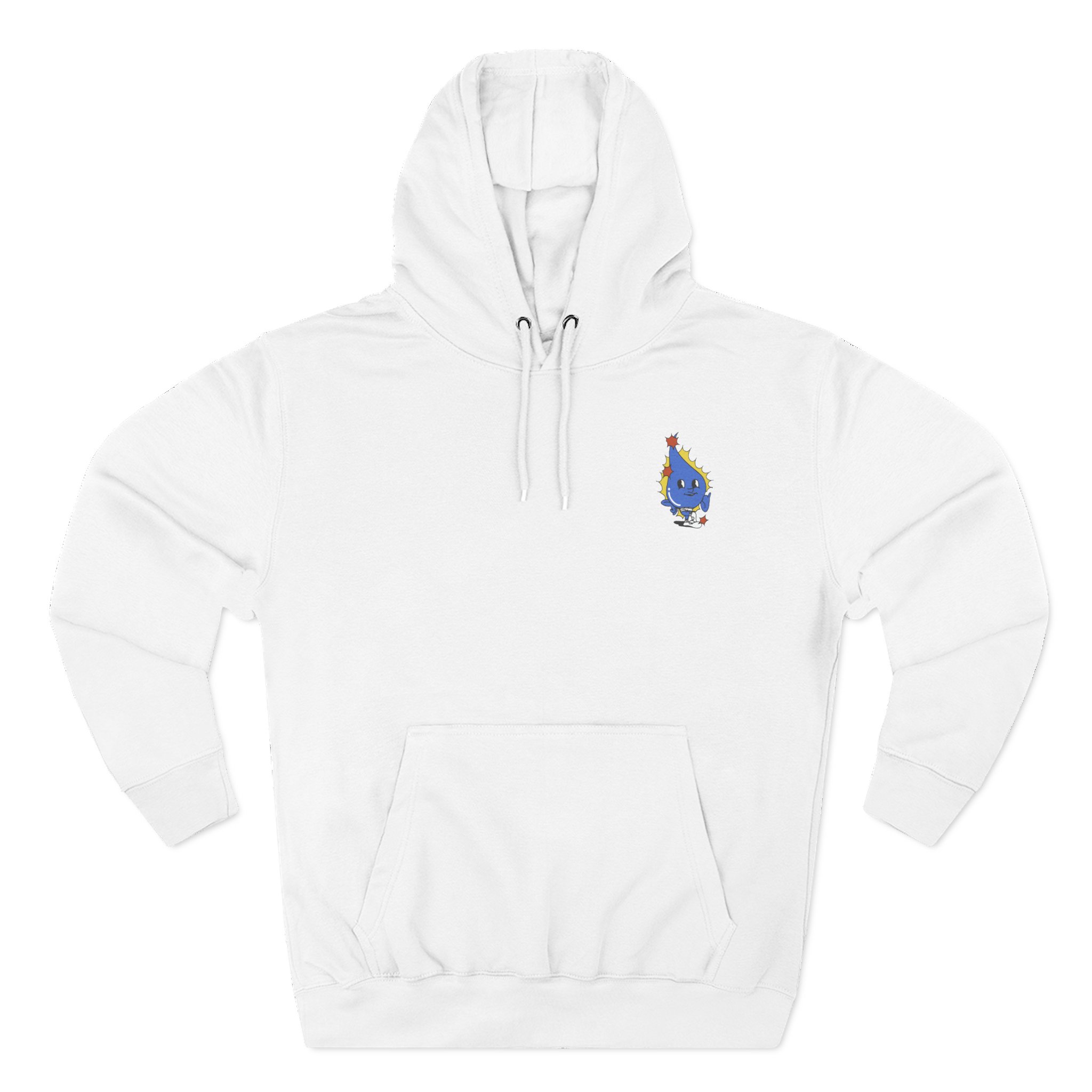 Moist Retro Three-Panel Fleece Hoodie