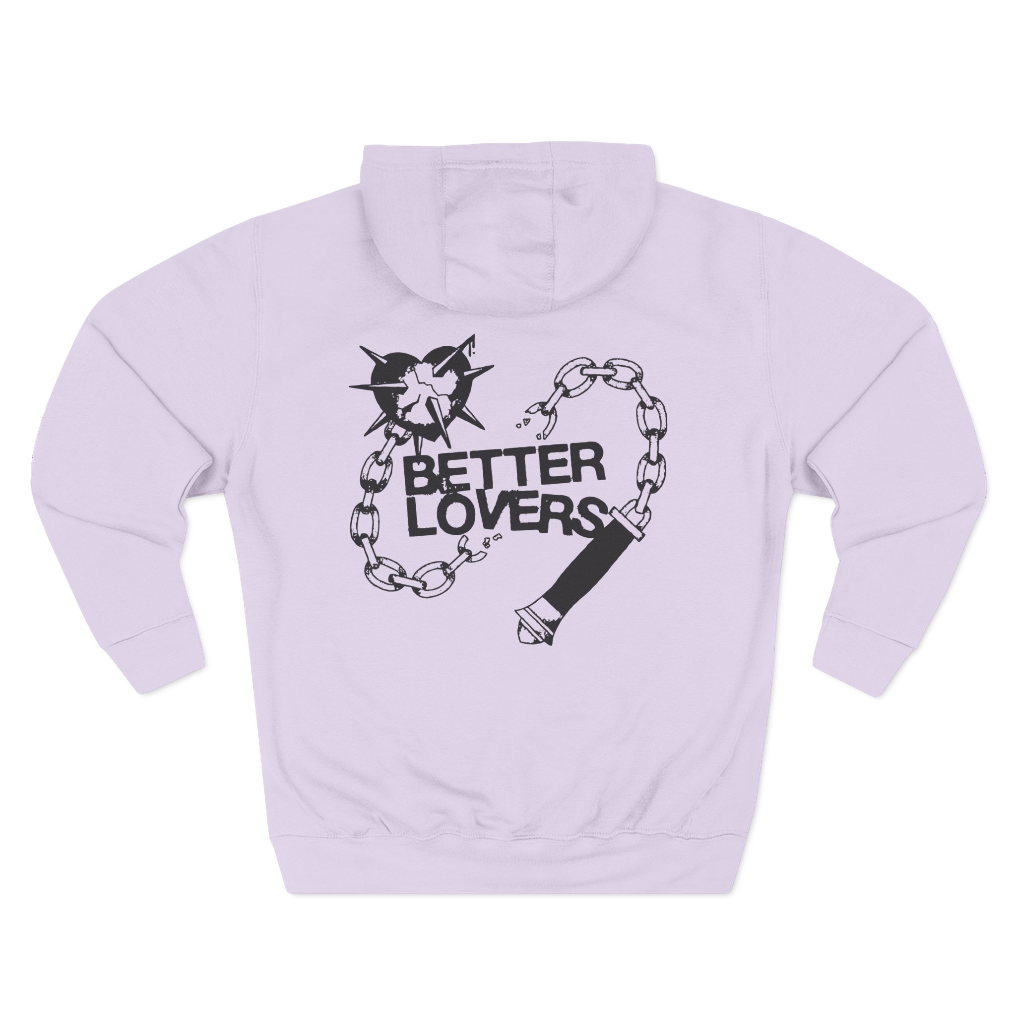 Better Lovers Love Hurts Three-Panel Fleece Hoodie
