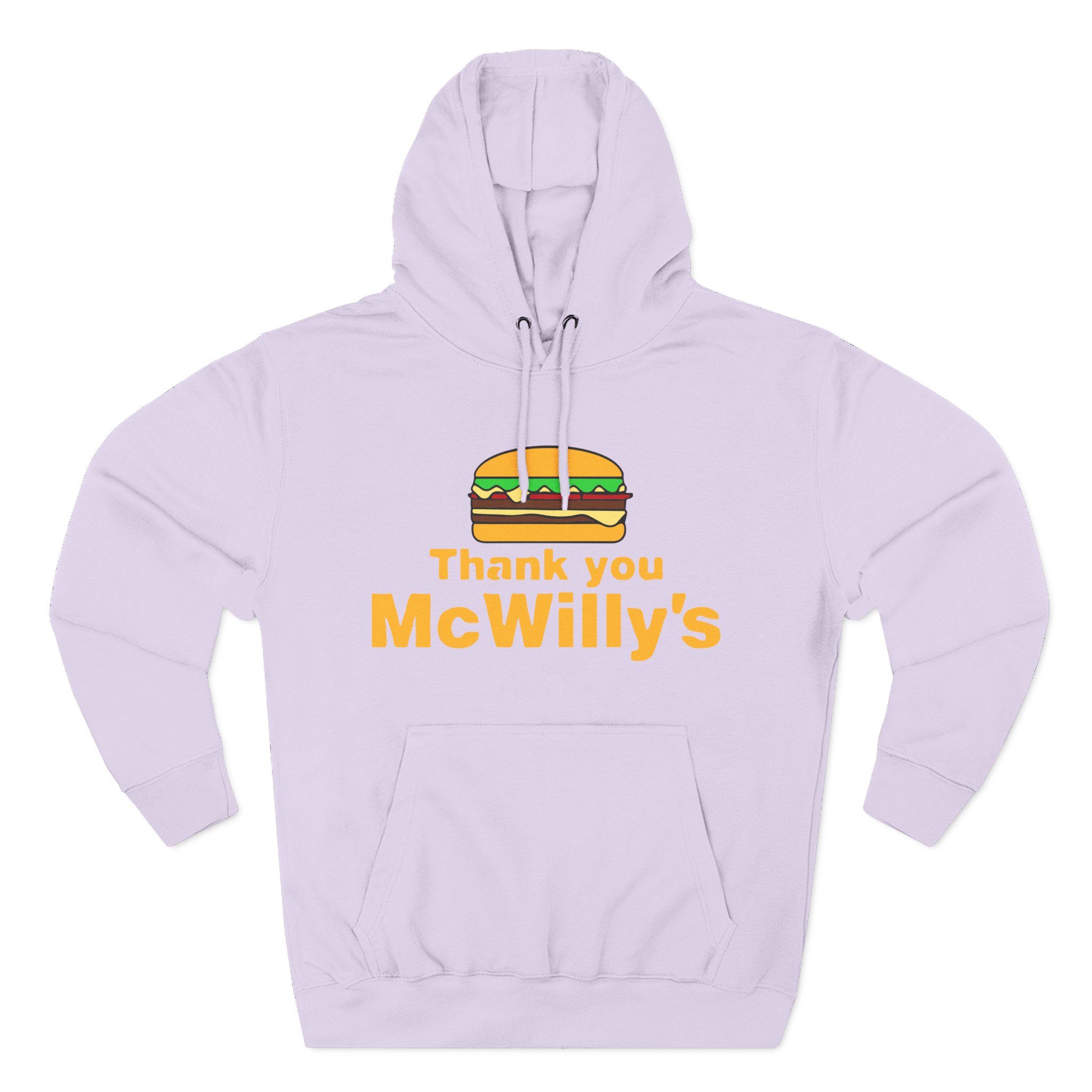 Softwilly Thank You Mcwilly's Three-Panel Fleece Hoodie
